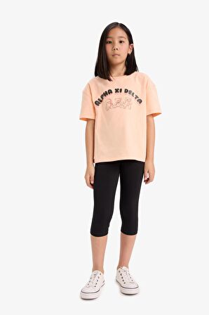 DeFacto Kız Çocuk Midi Tayt B5656A825SMBK81