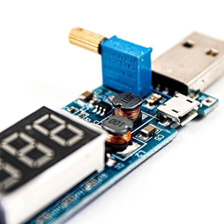 5V'dan 3.3V 9V 12V 24V'a DC-DC USB Gerilim Yükseltici Modülü