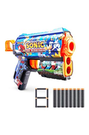 X-Shot Skins Flux Sonic The Hedgehog Sünger Dart Atan Silah 21cm.