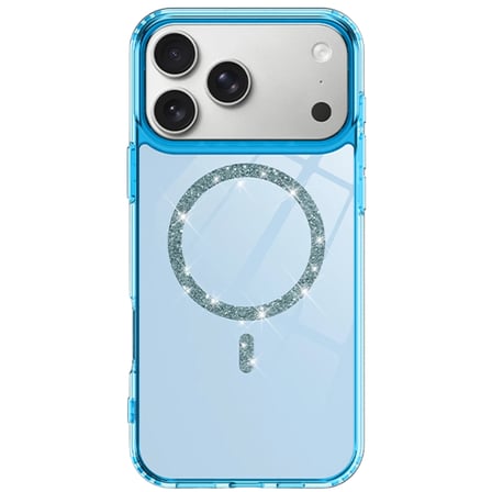 Apple iPhone 17 Pro Live Diamond Magsafe Kapak - Mavi