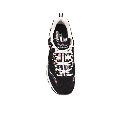 Skechers D'Lites-Blooming Fields 149794-BKMT Kadın Spor Ayakkabı Siyah Multi