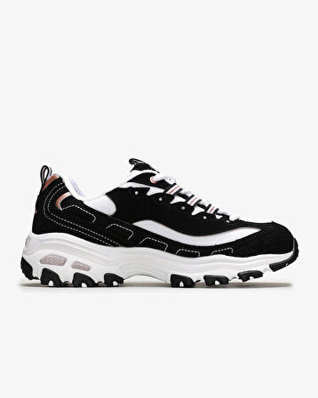 Skechers D'lites - Devoted Fan 13154 BKRG Kadın Siyah Sneakers