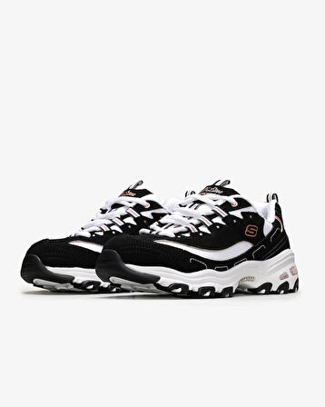 Skechers D'lites - Devoted Fan 13154 BKRG Kadın Siyah Sneakers