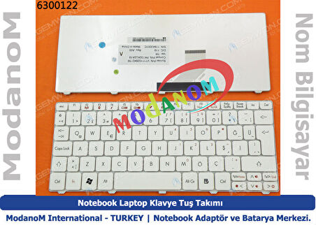 Acer Aspire One D270 Klavye Beyaz Türkçe