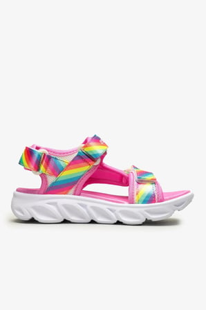 Skechers 20218L MLT Hypno-Flash - Rainbow Kız Çocuk Işıklı Sandalet