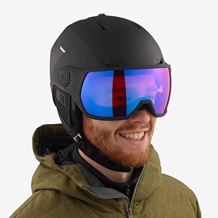 Salomon Pioneer LT Visor Erkek Kayak/Snowboard Kaskı-L41199900BK/