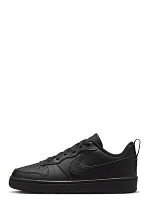 Nike Court Borough Low 2 Siyah Deri Unısex Günlük Spor Ayakkabı