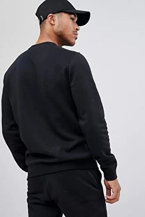 Nike Sportswear Club Crew Standart Kesim Siyah Erkek Sweatshrit