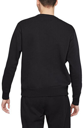 Sportswear Club Fleece Crew Erkek Siyah Sweatshirt