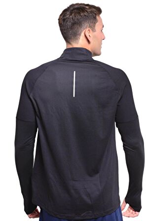 Nike Dri-Fit Element Running Yarım Fermuar Siyah Erkek Antreman Üstü