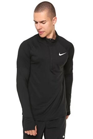 Nike Dri-Fit Element Running Yarım Fermuar Siyah Erkek Antreman Üstü