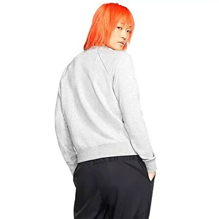 Nike W Nsw Essntl Flc Gx Crew Kadın Gri T-shirt - 