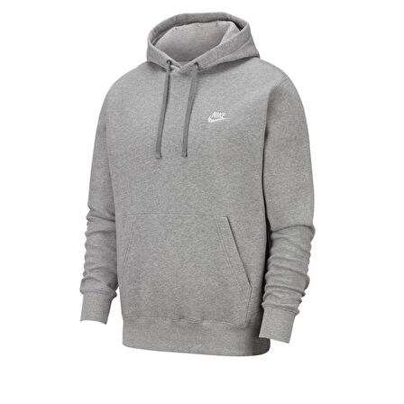 Nike M Nsw Club Hoodıe Po Bb Erkek Gri Sweatshirt 