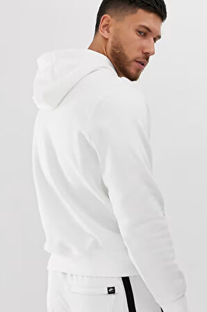 Nike Clup Fleece Pullover Bb Hoodie Şardonlu Erkek Beyaz Sweatshrit
