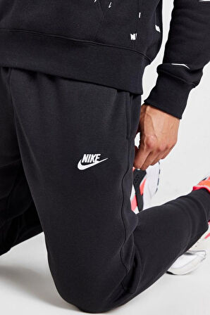 Nike Nsw Clup Jogger Erkek Siyah  Şardonlu Eşofman Altı 