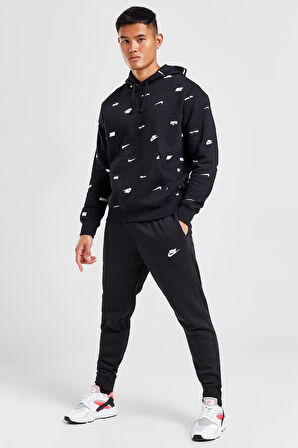 Nike Nsw Clup Jogger Erkek Siyah  Şardonlu Eşofman Altı 