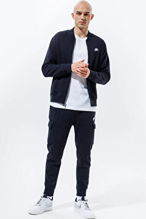 Nike Nsw Clup Fleece Şardonlu Erkek Siyah Kargo Eşofman Altı