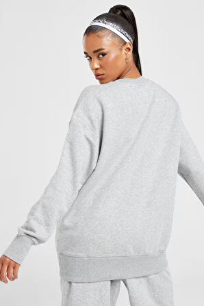 Nike Phoenix Fleece Oversize Kesim Kadın Gri Sweatshrit