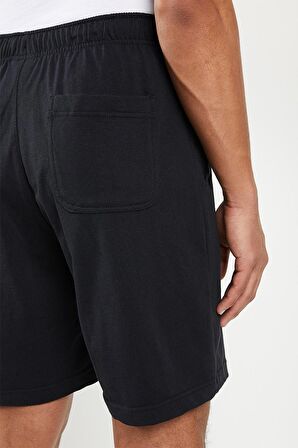 Nike Sportswear Club Jersey Cotton Shorts Unisex Pamuklu ince Yazlık Şort Siyah