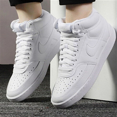 Nike Court Vision Mid Kadın Yarım Boğazlı Sneaker Spor Ayakkabı Cd5436-100