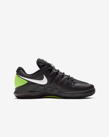 NikeCourt Jr. Vapor X AR8851-009 Çocuk Tenis Ayakkabısı - Siyah