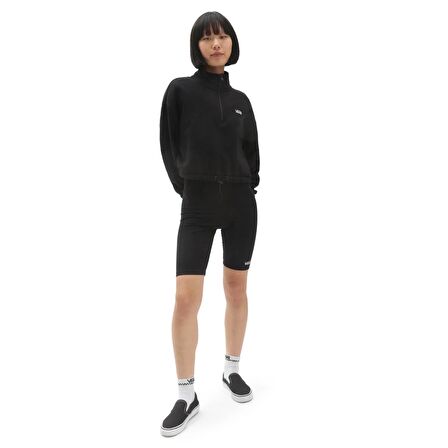 Vans Left Chest Half Zip Fleece Siyah Sweatshirt