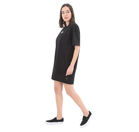 0A4RU2BLK1-R Vans Center Vee Tee Dress Kadın Elbise - Etek Siyah