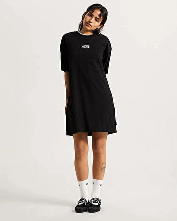 VANS CENTER VEE TEE DRESS VN0A4RU2BLK1