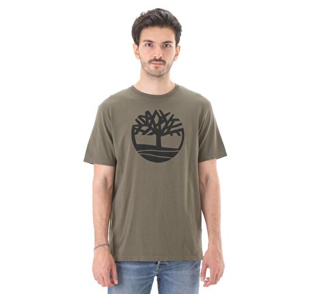 B0A2C2RA581-R Timberland Ss Kennebec River Tree Logo Tee Erkek T-Shirt Yeşil
