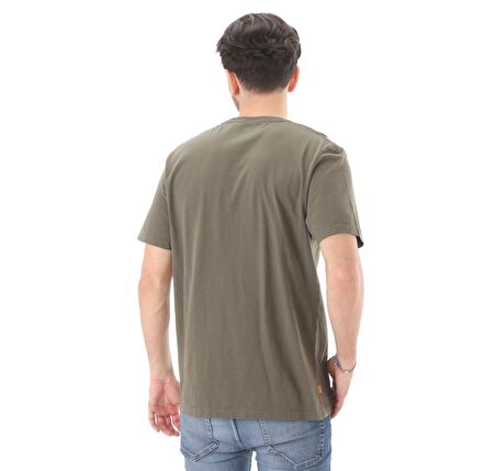 B0A2C2RA581-R Timberland Ss Kennebec River Tree Logo Tee Erkek T-Shirt Yeşil