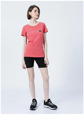 F00A6PR3961-R The North Face W S-s Neverstopexplorıng Tee-Eu Kadın T-Shirt Pembe