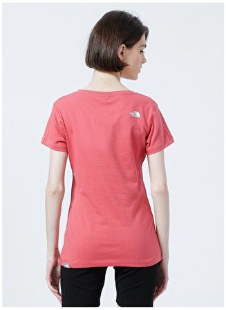 F00A6PR3961-R The North Face W S-s Neverstopexplorıng Tee-Eu Kadın T-Shirt Pembe