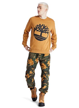 Timberland O Yaka Sarı Erkek Sweatshırt TB0A2BJ8P571 YC Core TreeLogo Sweat