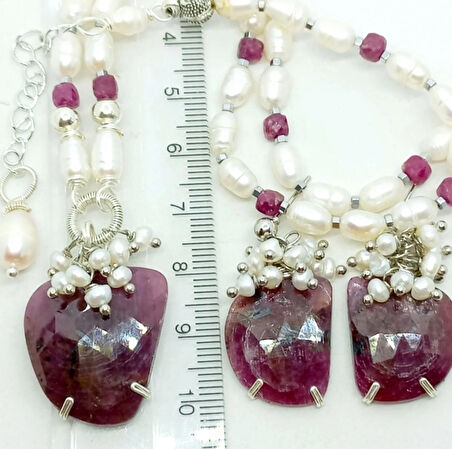 1933 Kök Safir el yapımı küpe