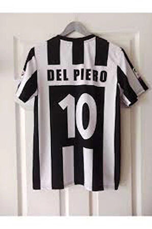 Juventus Del Piero nostalji Siyah Beyaz Forması