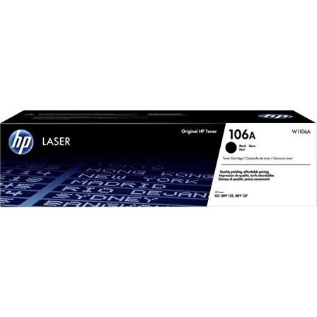 HP W1106A No 106A Siyah Toner 1000 Sayfa 