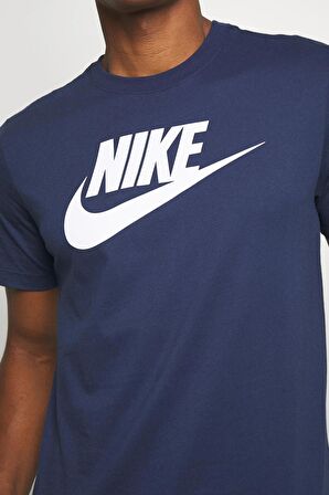 Nike Sportswear Clup Standart Kesim Lacivert Erkek Spor Tişörtü