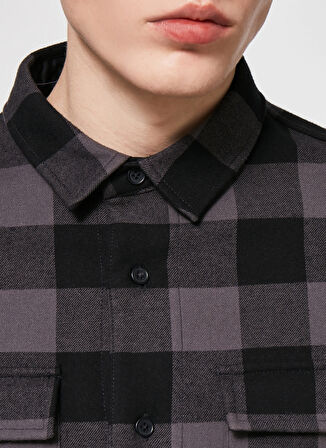 Oakley Siyah - Gri Erkek Kareli Gömlek FOA402577 BEAR COZY FLANNEL