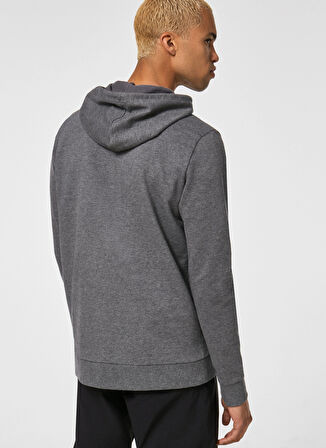 Oakley Gri Erkek Kapüşonlu Baskılı Sweatshirt FOA402599 B1B PO HOODIE 2.0