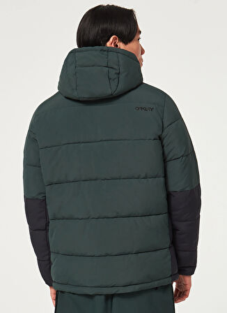 Oakley Yeşil - Siyah Erkek Kapüşonlu Kapitone Mont FOA403427 TAHOE PUFFY RC JACKET