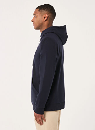 Oakley Lacivert - Beyaz Erkek Kapüşonlu Baskılı Sweatshirt FOA402599 B1B PO HOODIE 2.0