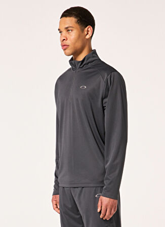 Oakley Gri Erkek Fermuarlı Polar Sweatshırt FOA404792 FOUNDATIONAL 1/4 ZIP