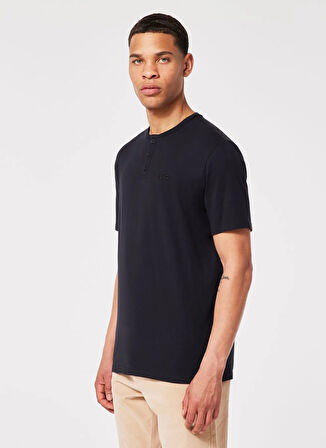 Oakley RELAX HENLEY TEE 2.0 Siyah Bisiklet Yaka Normal Düz Erkek T-Shirt
