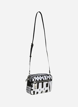 Steve Madden Siyah-Beyaz Kadın Çapraz Çanta BVADES