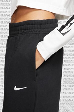 Nike Sportswear Regular Fit Pant Bol ve Uzun Kesim Siyah Eşofman Altı