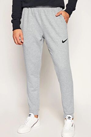 Nike Dri-Fit Fleece Erkek Gri Antrenman Eşofman Altı 