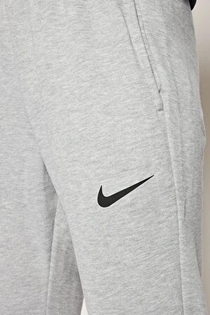 Nike Dri-Fit Fleece Erkek Gri Antrenman Eşofman Altı 