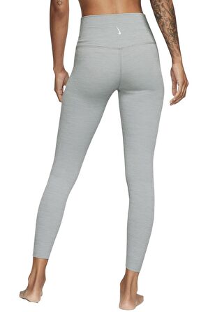 Nike Yoga Luxe Leggings High Rise Yüksek Belli Lazer Kesim 7/8 Toparlayıcı Soft Tayt Gri
