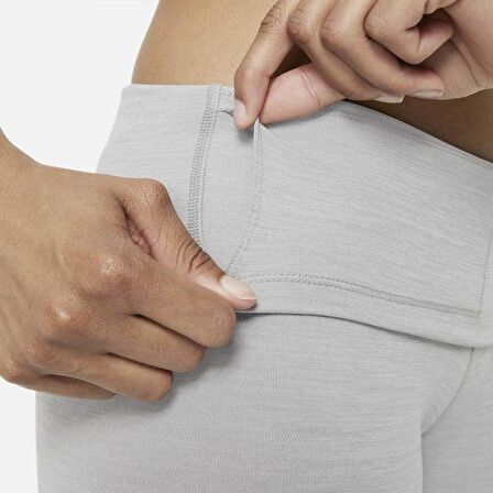 Nike Yoga Luxe Leggings High Rise Yüksek Belli Lazer Kesim 7/8 Toparlayıcı Soft Tayt Gri
