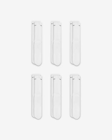 Nike Everyday Plus Destekli Antrenman Crew Çorapları (6 Çift) Beyaz SX6897-100